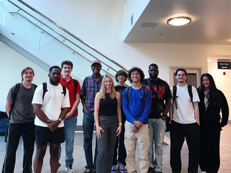 The FAU Cybersecurity Club turnout for a guest-speaker session